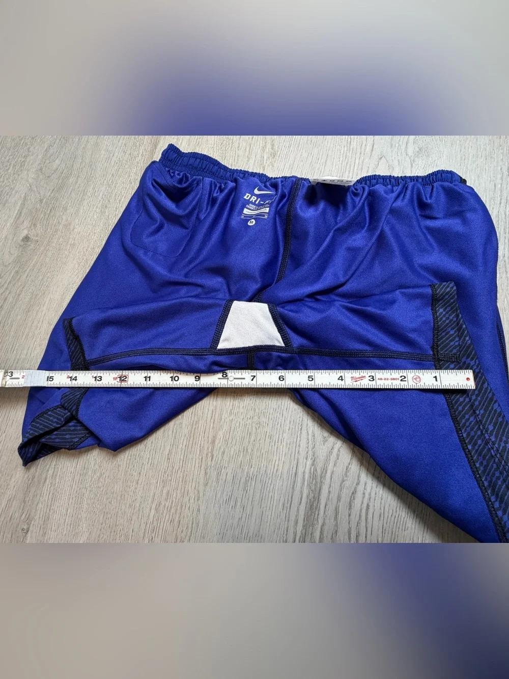 Nike Dri-FIT 2-in-1 Royal Blue Black Running Shorts M